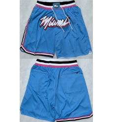 Men's Miami Heat Blue Shorts (Run Small)