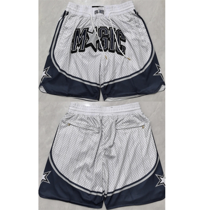 Men's Orlando Magic Silver City Edition Shorts(Run Small)