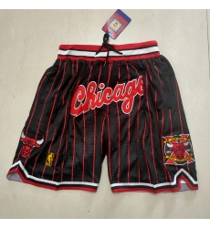 Men's Chicago Bulls Black Stripe Decennia Shorts