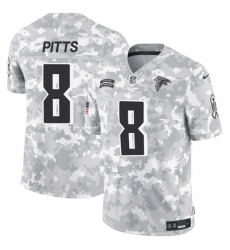 Men's Atlanta Falcons #8 Kyle Pitts 2024 F.U.S.E. Arctic Camo Salute to Service Limited Football Stitched Jersey