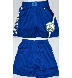 Men's Milwaukee Bucks Royal Shorts (Run Small)
