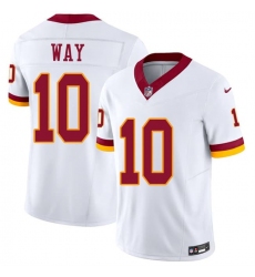 Men's Washington Commanders #10 Tress Way White 2026 F.U.S.E. Vapor Limited Football Stitched Jersey