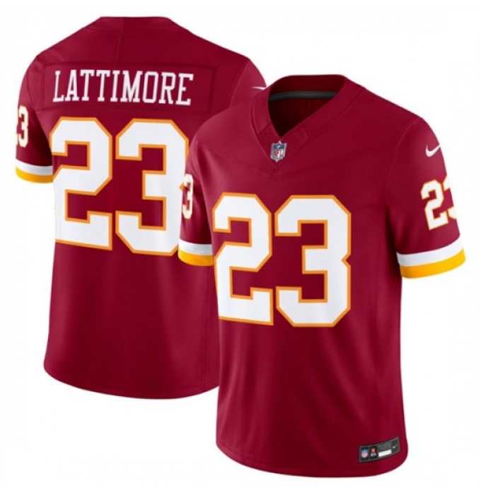 Men's Washington Commanders #23 Trey Amos Burgundy 2026 F.U.S.E. Vapor Limited Stitched Football Jersey