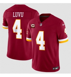 Men's Washington Commanders #4 Frankie Luvu Burgundy 2026 F.U.S.E. With 2-Star C Vapor Limited Football Stitched Jersey