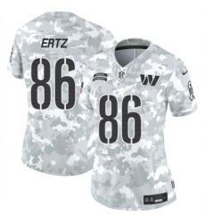 Women's Washington Commanders #86 Zach Ertz 2024 F.U.S.E Arctic Camo Salute To Service(Run Small)