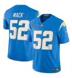 Men's Los Angeles Chargers #52 Khalil Mack Blue 2024 F.U.S.E. With 4-Star C Vapor Untouchable Limited Stitched Jersey