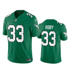 Men's Philadelphia Eagles #33 Bradley Roby Green 2023 F.U.S.E. Throwback Vapor Untouchable Limited Football Stitched Jersey