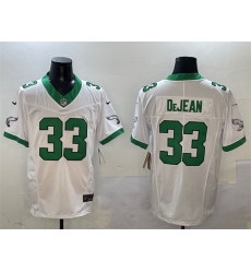 Men's Philadelphia Eagles #33 Cooper DeJean White F.U.S.E Vapor Untouchable Limited Stitched Football Jersey