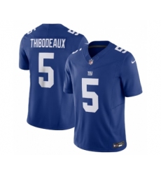 Men's Nike New York Giants #5 Kayvon Thibodeaux Blue 2023 F.U.S.E. Vapor Untouchable Limited Stitched Jersey