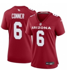 Women Arizona Cardinals #6 James Conner Red 2024 F U S E Vapor Untouchable Limited Stitched