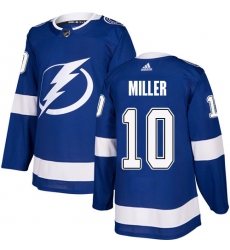 Youth Adidas Tampa Bay Lightning #10 J.T. Miller Authentic Royal Blue Home NHL Jersey