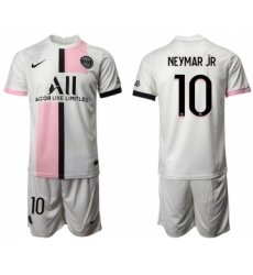 Men 2021-2022 Club Paris St German away white 10 Soccer Jersey