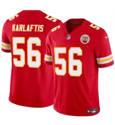 Men's Kansas City Chiefs #56 George Karlaftis Red 2024 F.U.S.E Vapor Untouchable Limited Stitched Football Jersey