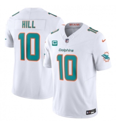 Men's Miami Dolphins #10 Tyreek Hill White F.U.S.E With 3-Star C Vapor Limited Stitched Football Jersey