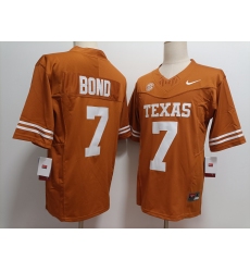 Men's Texas Longhorns #7 Isaiah Bond Yellow FUSE Stitched Jersey