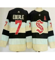 Men's Seattle Kraken #7 Jordan Eberle Navy 2024 Winter Classic Authentic Jersey