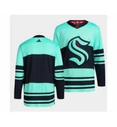 Men's Seattle Kraken Blank Ice Blue 2022-23 Reverse Retro Stitched Jersey