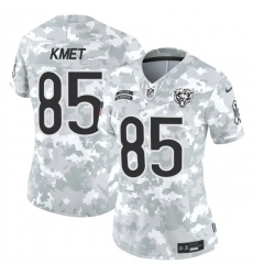 Women's Chicago Bears #85 Cole Kmet 2024 F.U.S.E Arctic Camo Salute To Service Limited Stitched Football Jersey(Run Small)