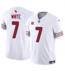 Men's Arizona Cardinals #7 Kyzir White White 2024 F.U.S.E. With 2-Star C Vapor Untouchable Limited Football Stitched Jersey