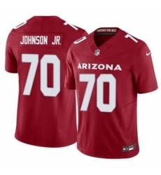 Youth Arizona Cardinals #70 Paris Johnson Red 2024 F U S E Vapor Untouchable Limited Stitched