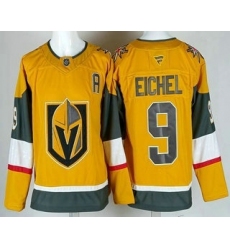 Men's Vegas Golden Knights #9 Jack Eichel Gold With A Authentic Jersey