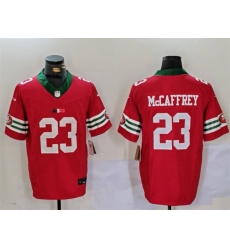 Men's San Francisco 49ers #23 Christian McCaffrey Red F.U.S.E. Mexico Vapor Limited Stitched Football Jersey