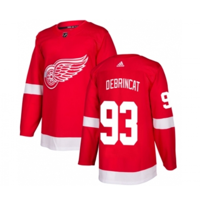 Men's Detroit Red Wings #93 Alex DeBrincat Red Stitched Jersey