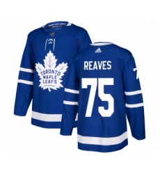 Men's Toronto Maple Leafs #75 Ryan Reaves Blue Stitched Jersey