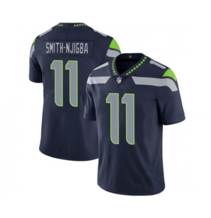 Men's Seattle Seahawks #11 Jaxon Smith-Njigba Navy 2023 Draft Vapor Untouchable Stitched