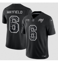 Men's Tampa Bay Buccaneers #6 Baker Mayfield Black 2026 F.U.S.E. Salute to Service Limited Football Stitched Jersey