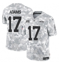 Men's New York Jets #17 Davante Adams 2024 F.U.S.E. Arctic Camo Salute to Service Limited Football Stitched Jersey