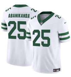 Men's New York Jets #25 Israel Abanikanda White 2024 F.U.S.E. Vapor Limited Football Stitched Jersey