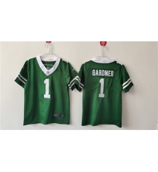 Women's New York Jets #1 Ahmad Sauce Green Vapor Football Stitched Jersey(Run Small)