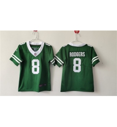 Women's New York Jets #8 Aaron Rodgers Green Vapor Football Stitched Jersey(Run Small)