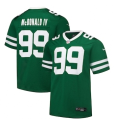 Men's New York Jets #99 Will McDonald IV Green Throwback Limited Football Stitched Jersey