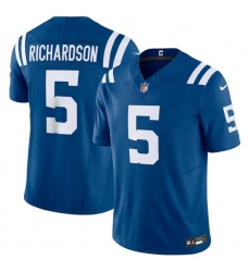 Men's Indianapolis Colts #5 Anthony Richardson Blue 2023 F.U.S.E. Vapor Untouchable Football Stitched Jersey