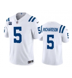 Men's Indianapolis Colts #5 Anthony Richardson White 2024 F.U.S.E. With 2-Star C Vapor Limited Stitched Football Jersey