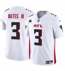 Men's Atlanta Falcons #3 Jessie Bates III White 2024 F.U.S.E With 3-Star C Vapor Untouchable Limited Stitched Football Jersey