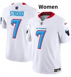 Women Houston Texans #7 C.J. Stroud White 2024 F.U.S.E. Limited Stitched Jersey