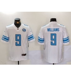 Men's Detroit Lions #9 Jameson Williams White With Vapor Untouchable Limited Stitched Jersey