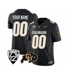 Men's Colorado Buffaloes Active Player Custom Black 2023 F.U.S.E. Stitched Football Jersey