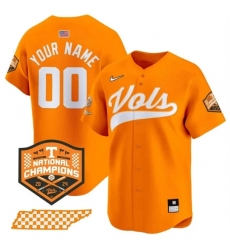 Men's Tennessee Volunteers Active Player Custom Orange 2024 Champions Vapor Limited Stitched Jersey