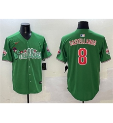 Men's Philadelphia Phillies #8 Nick Castellanos Green Phanatic Limited Stitched Jersey