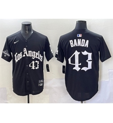 Men's Los Angeles Dodgers #43 Anthony Banda Black Mexico 2025 LA Gothic Style With 2024 World Series Champions Vapor Premier Limited Stitched Baseball Jers