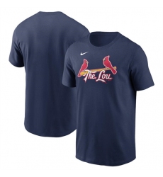 Men's St. Louis Cardinals Navy 2024 City Connect Wordmark T-Shirt