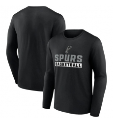 Men's San Antonio Spurs Black Let's Go Long Sleeve T-Shirt