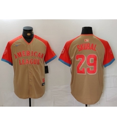 Men's Detroit Tigers #29 Tarik Skubal Cream 2024 All Star Limited Stitched Jersey