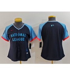 Women's National League Blank Navy 2024 All Star Limited Stitched Baseball Jersey