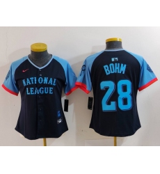 Women's Philadelphia Phillies #28 Alec Bohm Navy 2024 All Star Limited Stitched Jersey