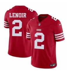 Women's San Francisco 49ers #2 Deommodore Lenoir Red Nike Scarlet Limited Jersey